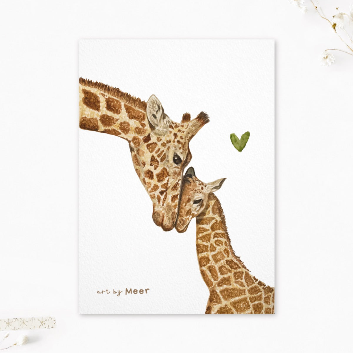 A4 art print | Giraffen