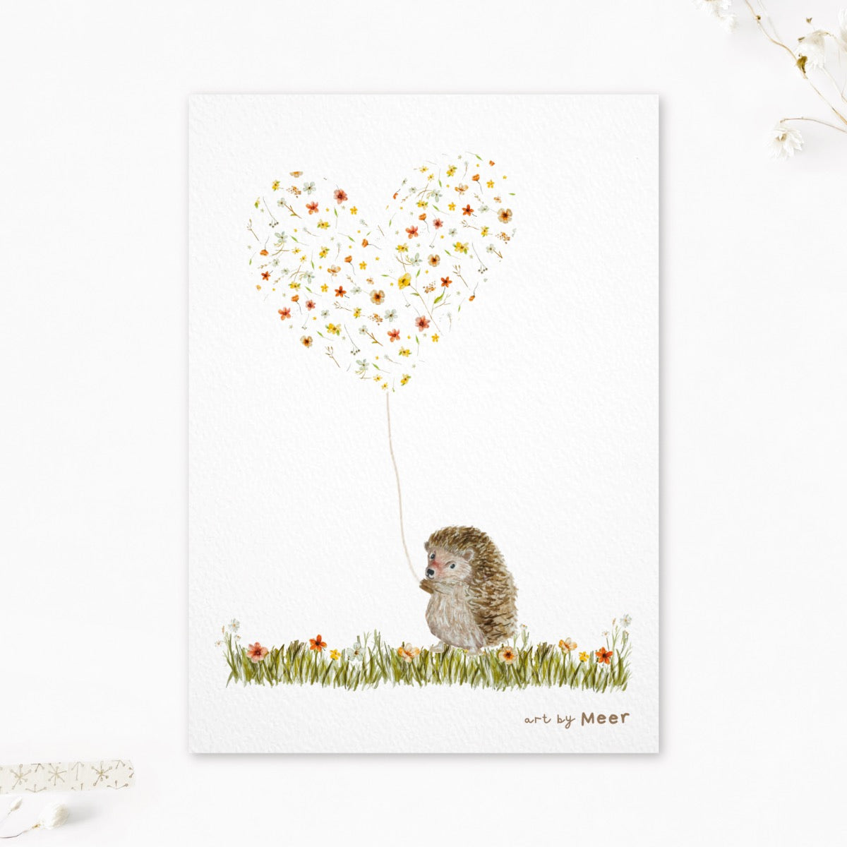 A4 art print | Lief egeltje