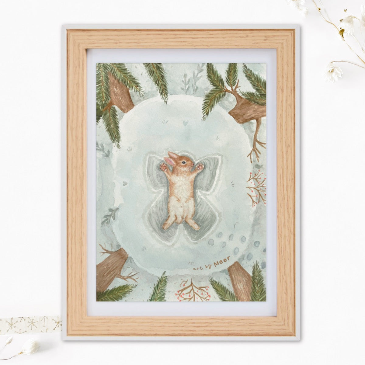 A5 print | Winter konijntje