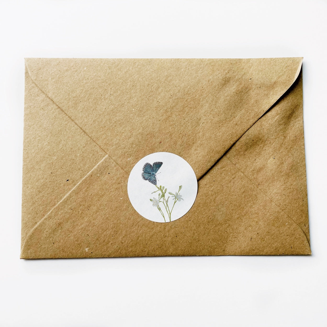 (sluit)Sticker | Bleek blauwtje vlinder