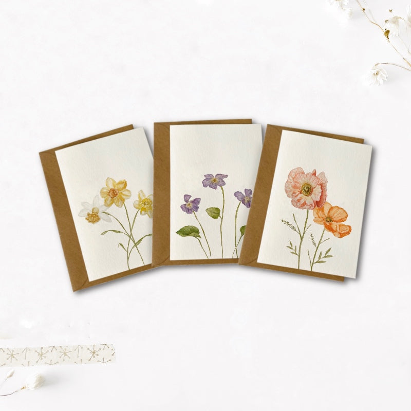 Kaarten set | Bloemen
