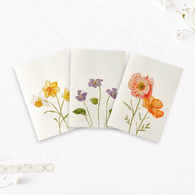 Kaarten set | Bloemen