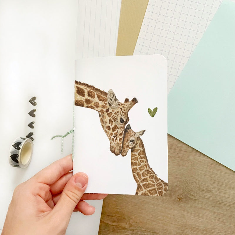 A6 notitieboekje | Giraffen