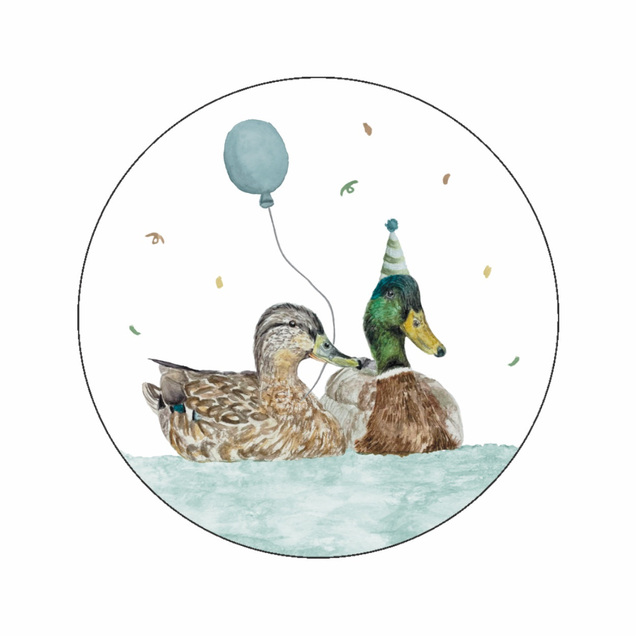 (sluit)Sticker | Feest eendjes
