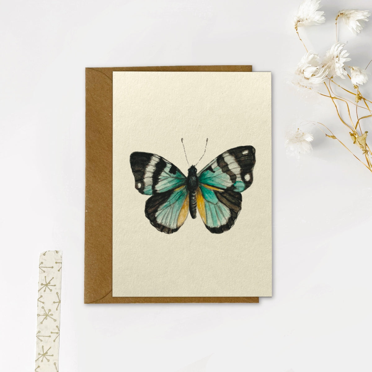 Gevouwen kaart | Groene vlinder