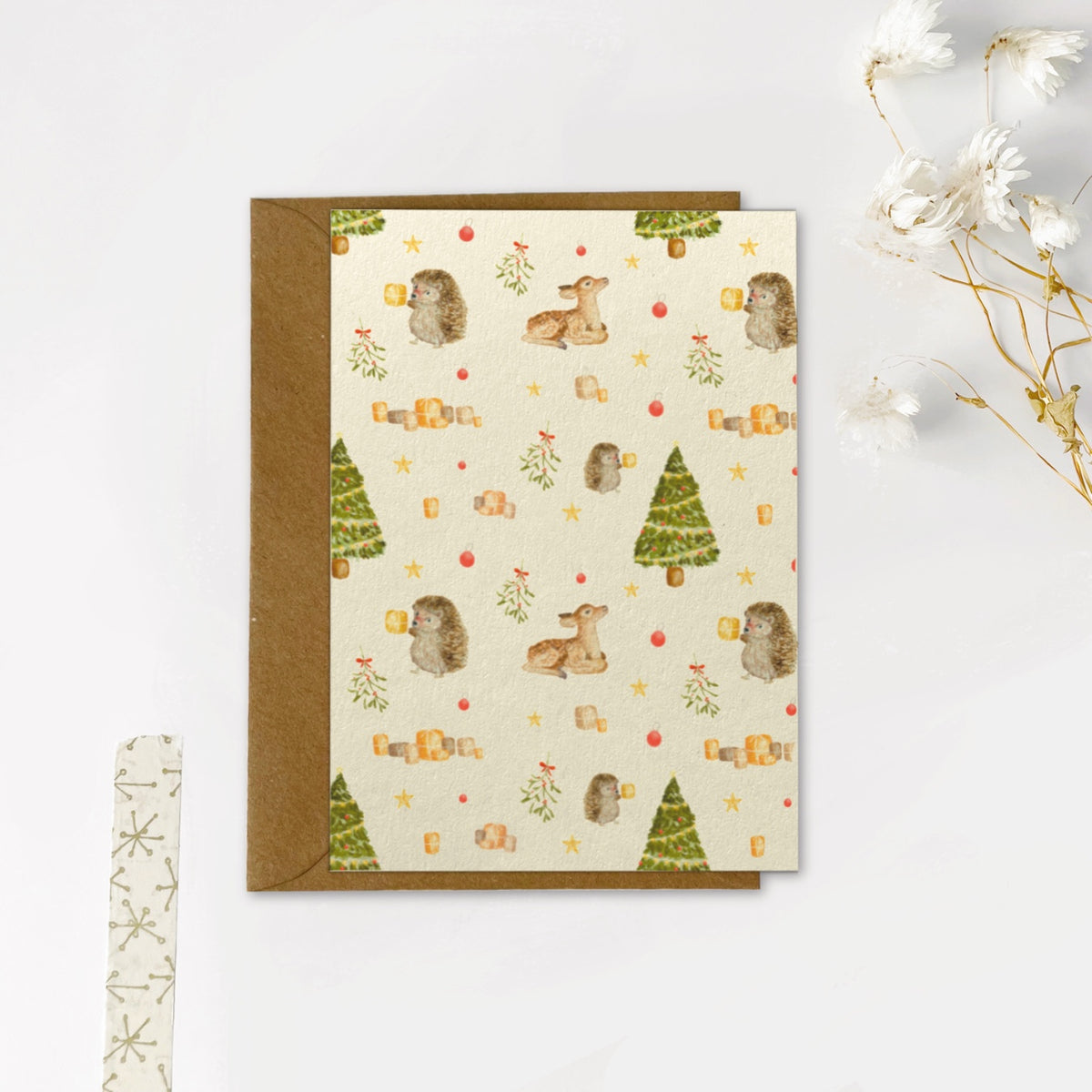 Gevouwen kaart | Kerst feestje