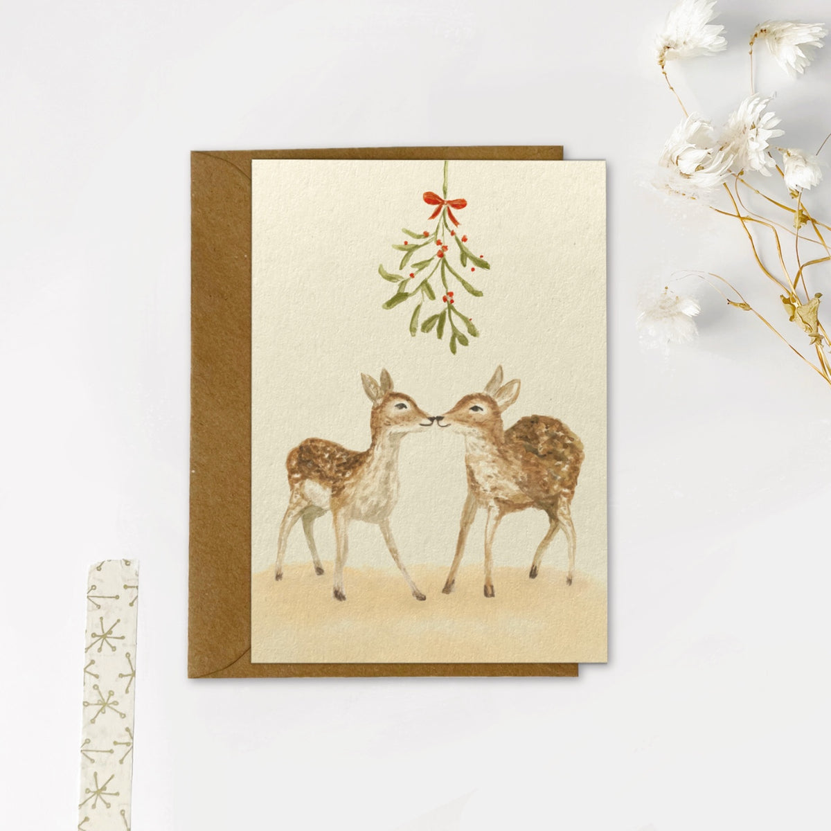 Gevouwen kaart | Mistletoe