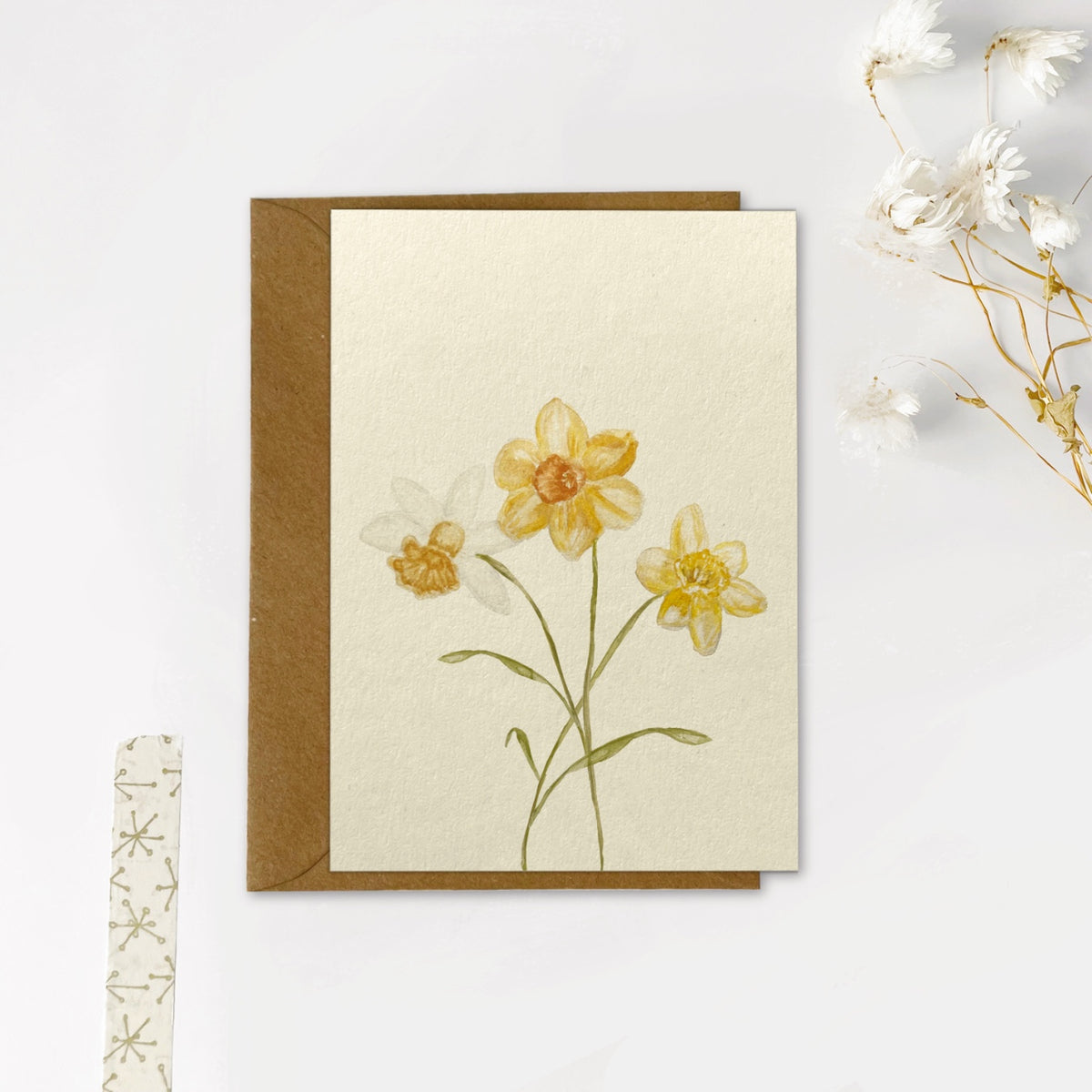 Gevouwen kaart | Narcissen