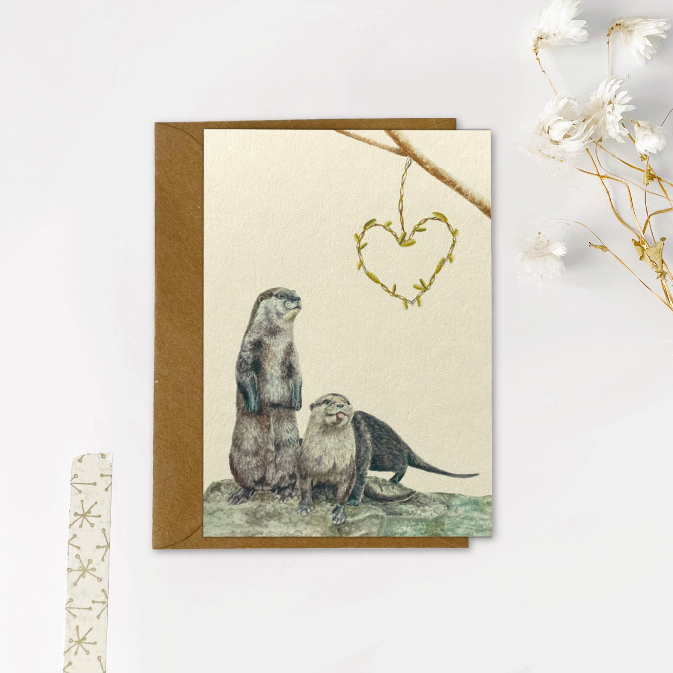 Gevouwen kaart | Ottertjes