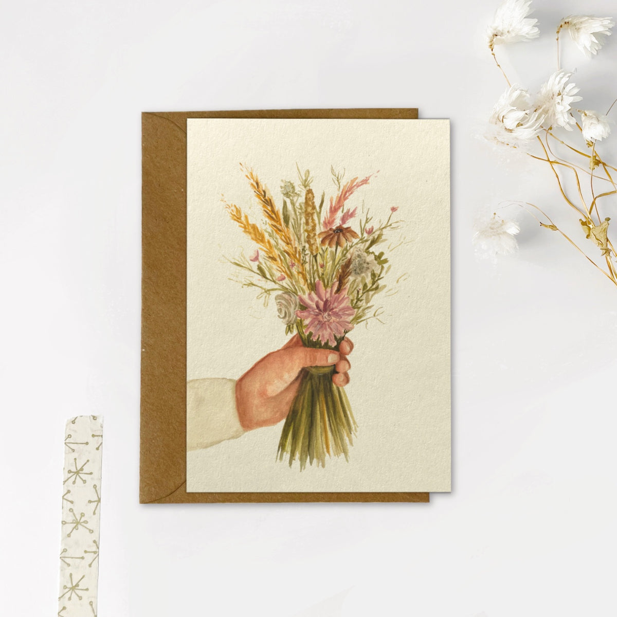 Gevouwen kaart | Bloemetje