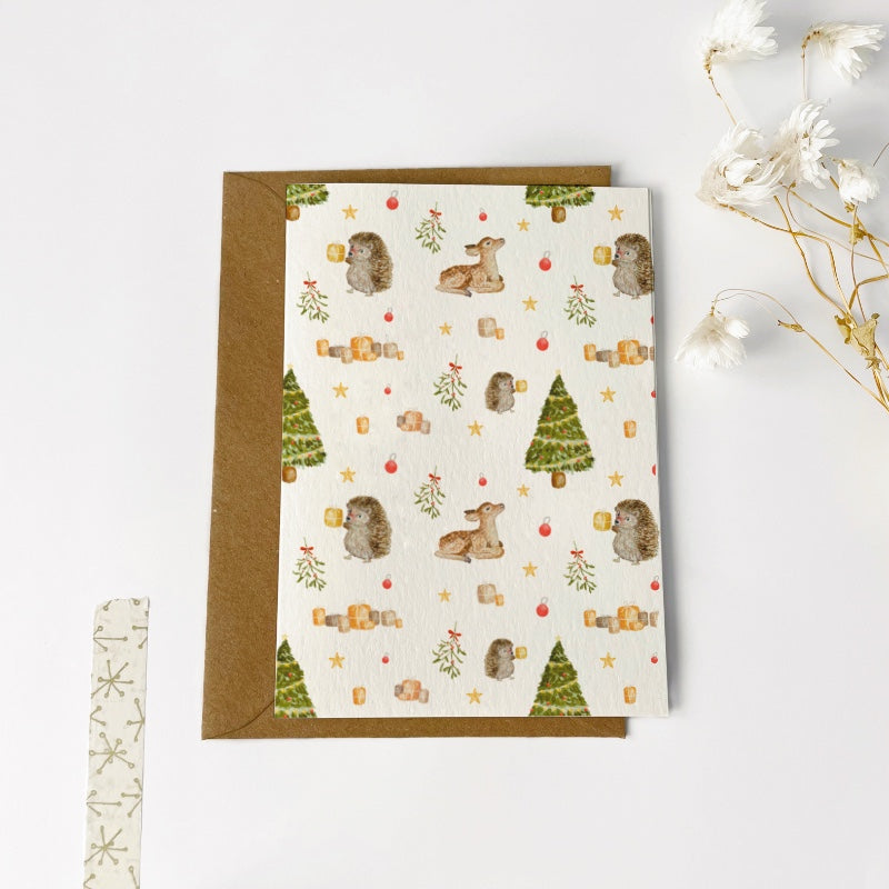 Gevouwen kaart | Kerst feestje