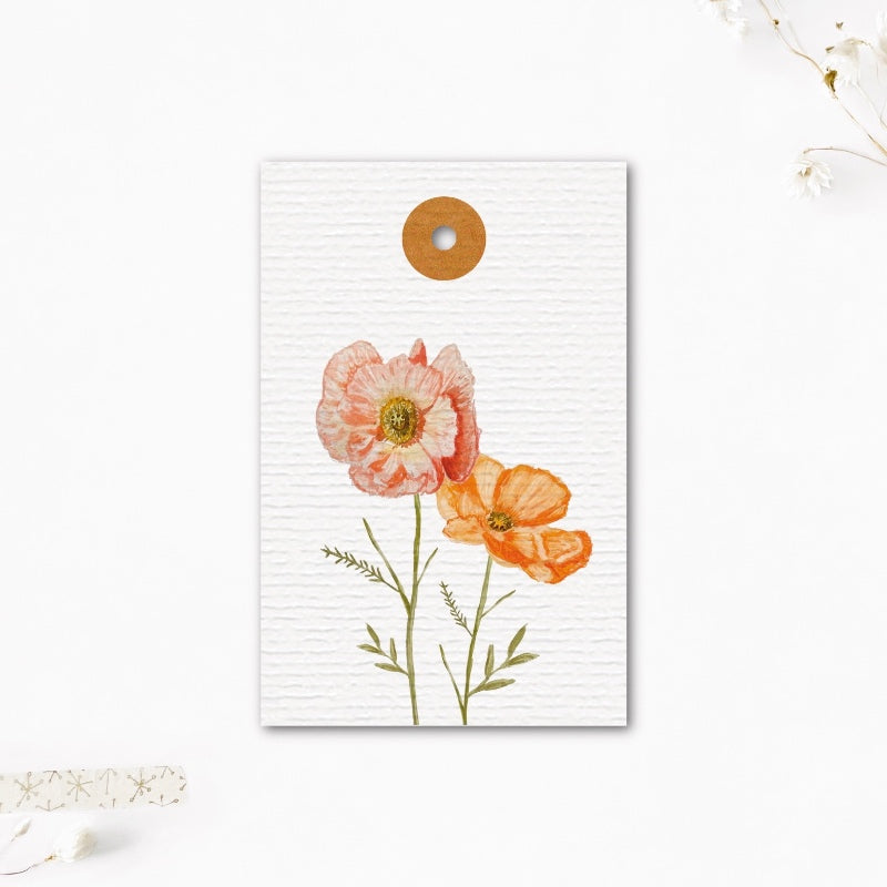 Cadeaulabel | Klaproos