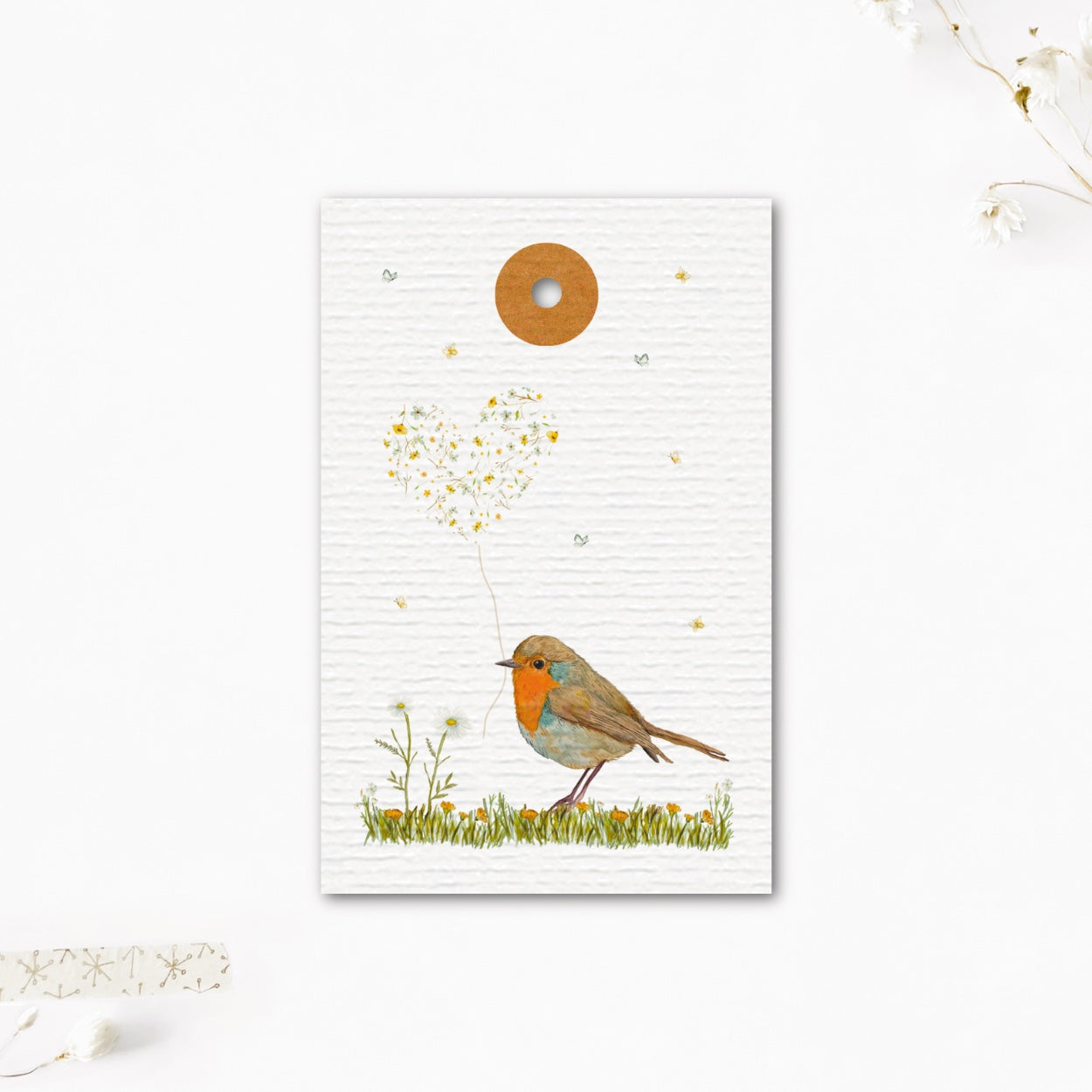 Cadeaulabel | Lief roodborstje