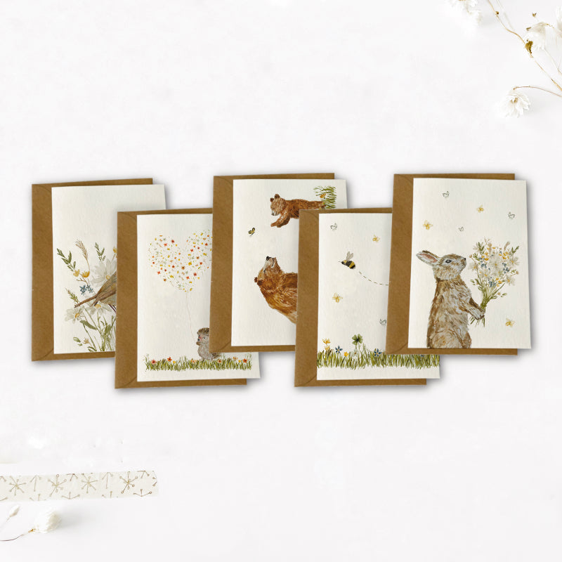 Kaarten set | Lieve diertjes