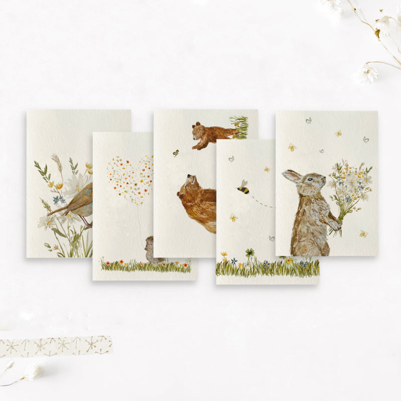 Kaarten set | Lieve diertjes