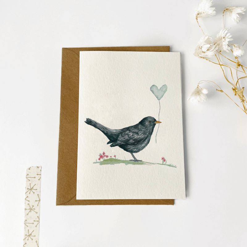 Gevouwen kaart | Merel