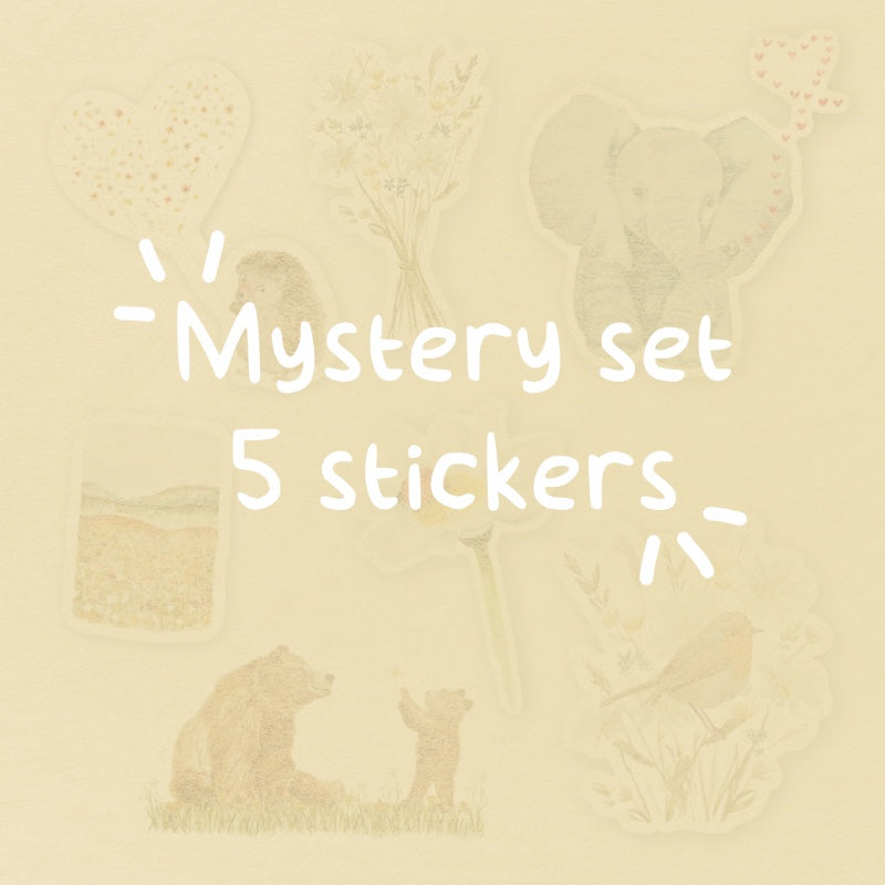 Mystery set 5 stickers