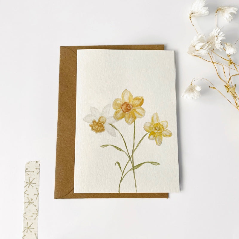 Gevouwen kaart | Narcissen
