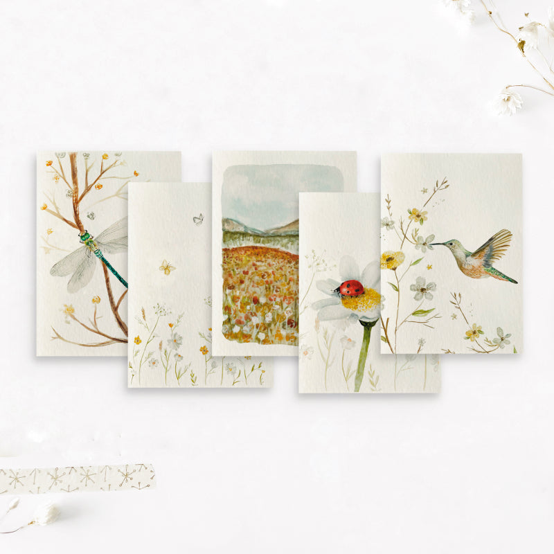 Kaarten set | Natuur bloem