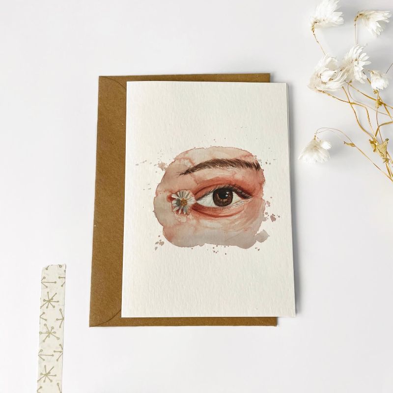 Gevouwen kaart | Oog