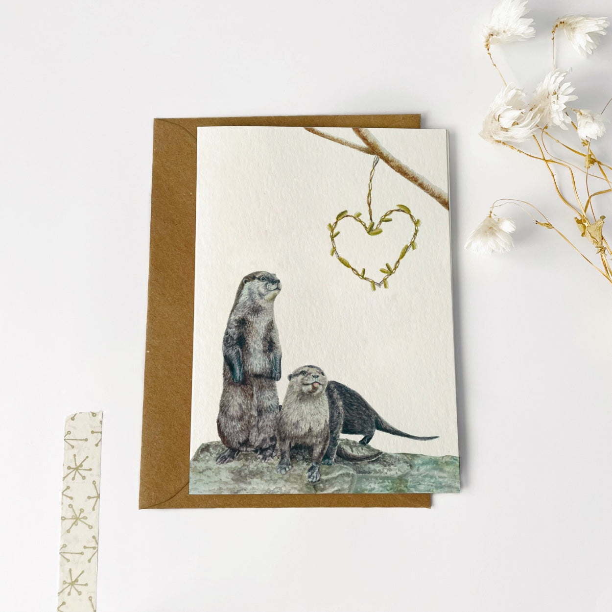 Gevouwen kaart | Ottertjes