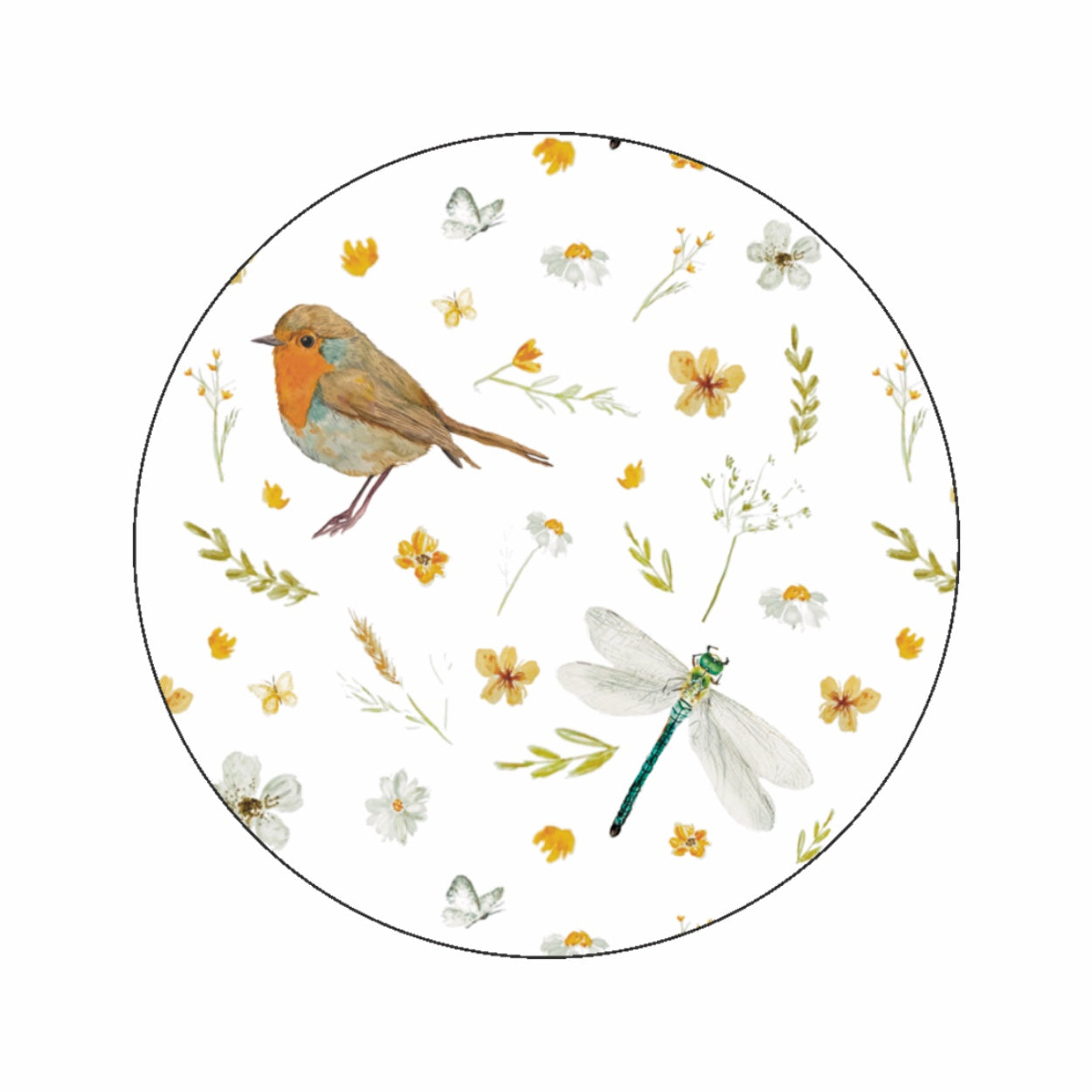 (sluit)Sticker | Roodborstje natuur