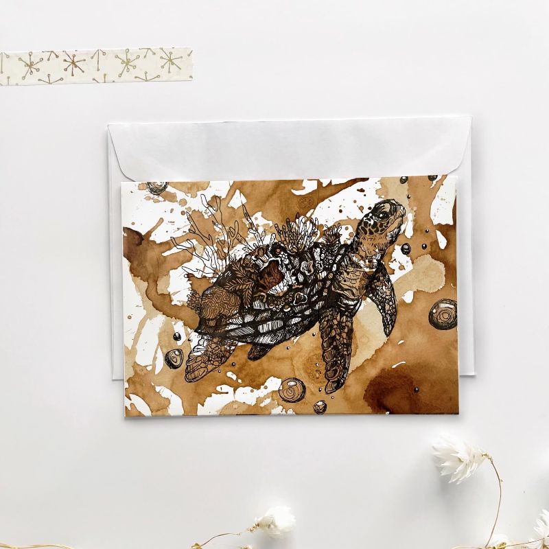 Gevouwen kaart | Schildpad