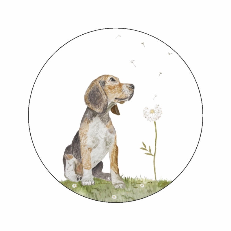 (sluit)Sticker | Hondje paardenbloem