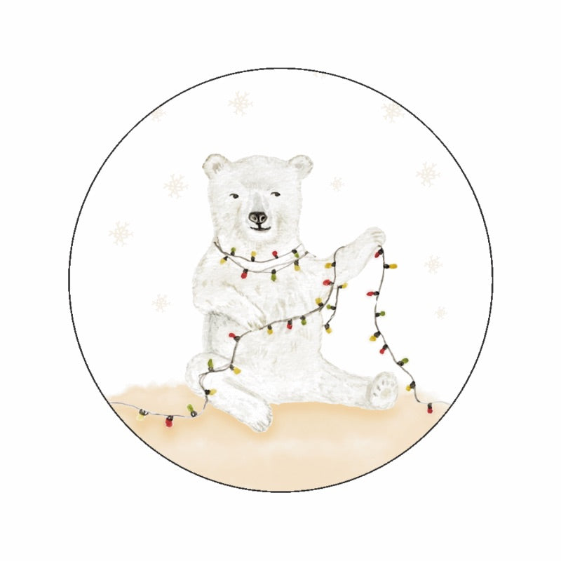 (sluit)Sticker | IJsbeertje lichtjes