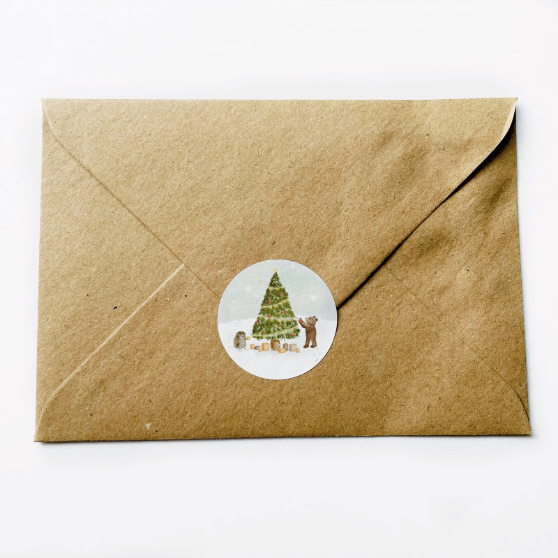 (sluit)Sticker | Kerst diertjes