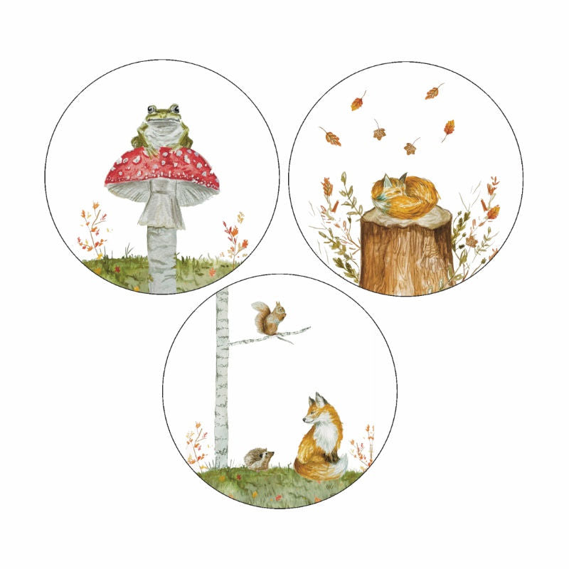 (sluit)Sticker set | Herfstdiertjes