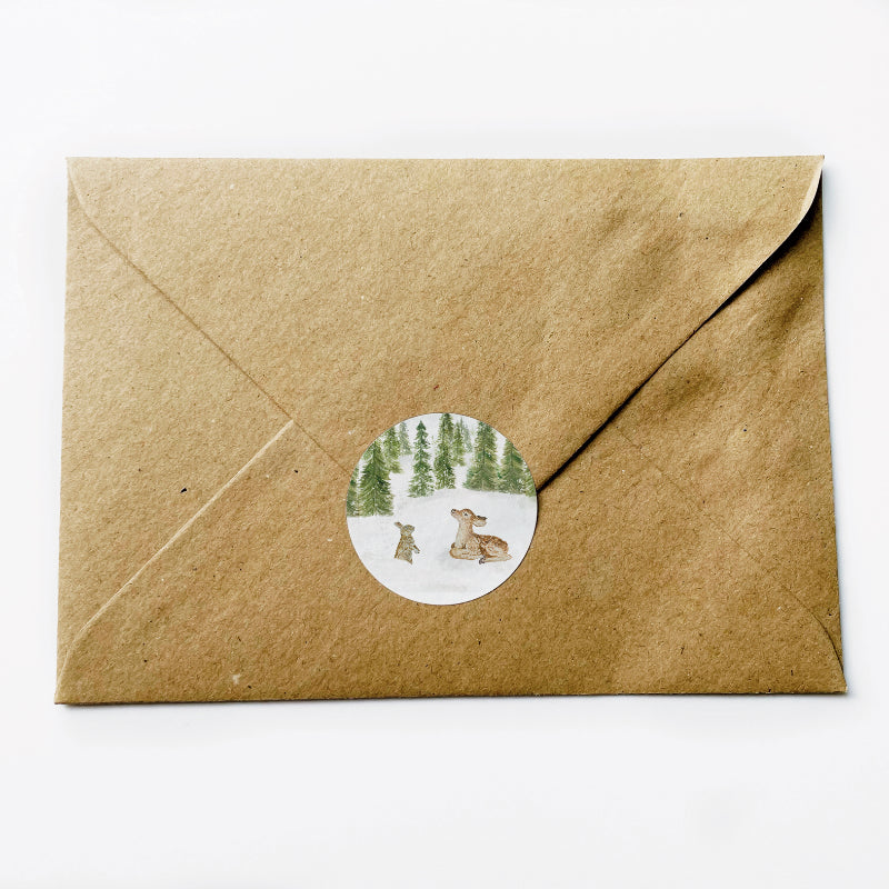 (sluit)Sticker set | Kerst diertjes