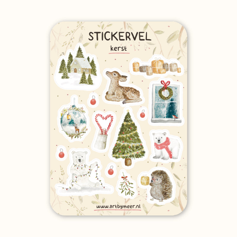 Stickervel | Kerst