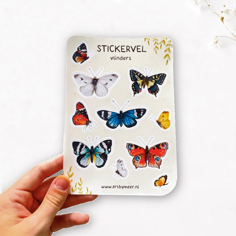 Stickervel | Vlinders