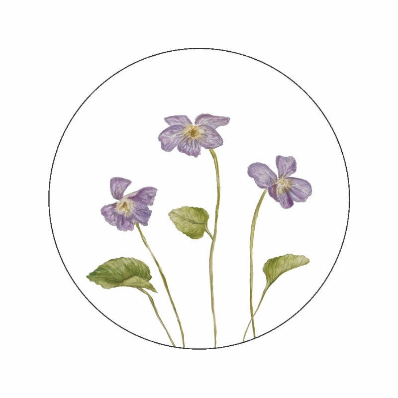 (sluit)Sticker | Viooltjes