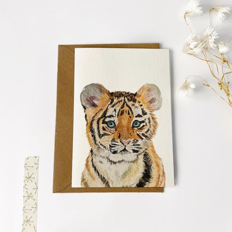 Gevouwen kaart | Tijger