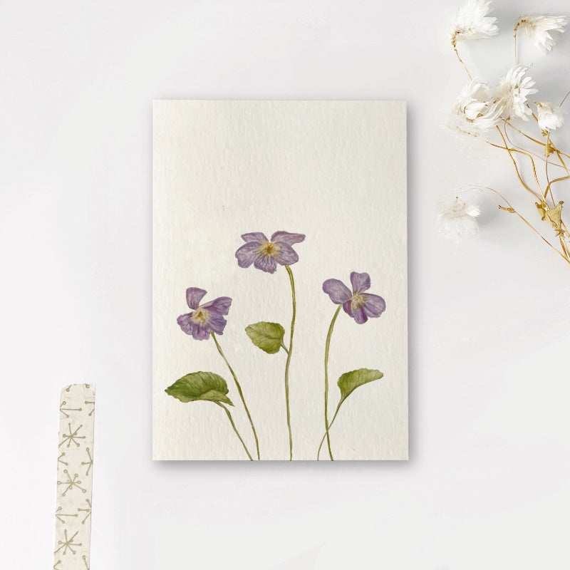 Enkele kaart | Viooltjes