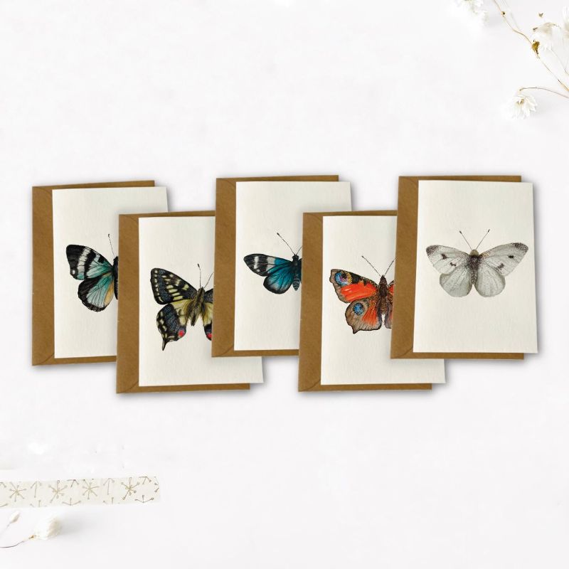 Kaarten set | Vlinders