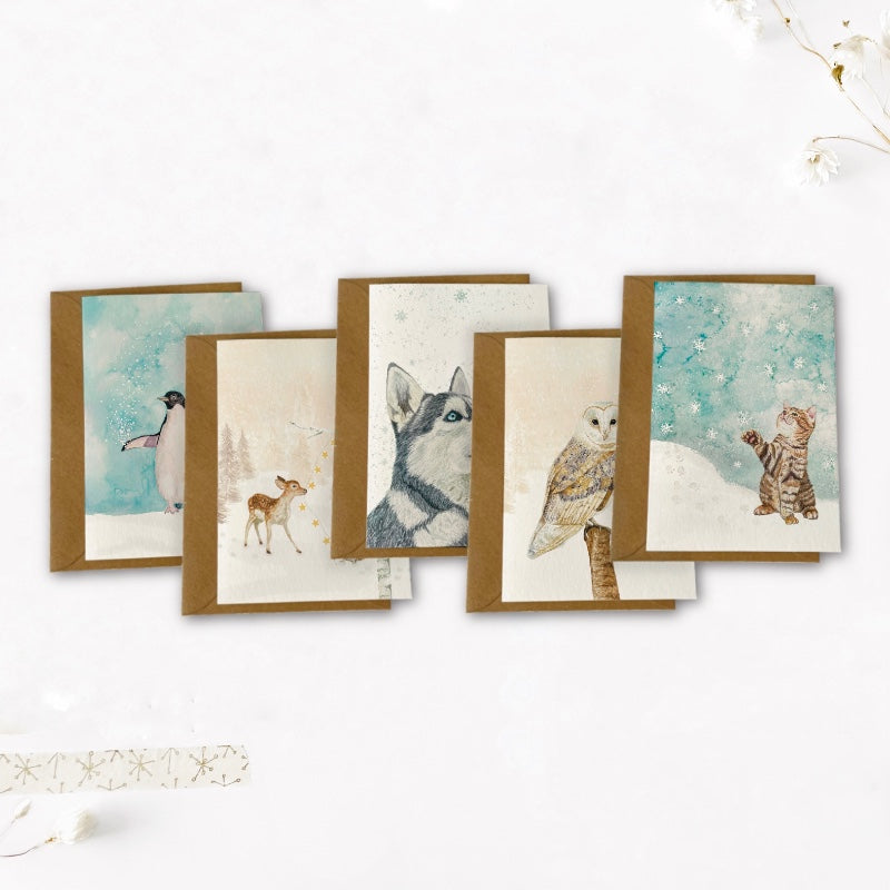 Kaarten set | Warme winter wensen
