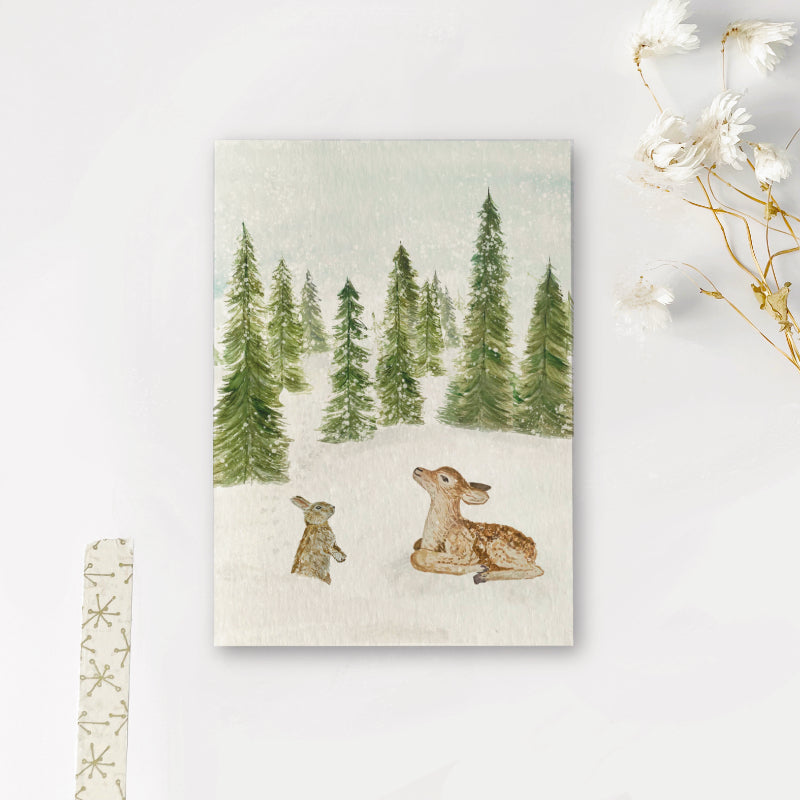 Kaarten set | Kerst diertjes
